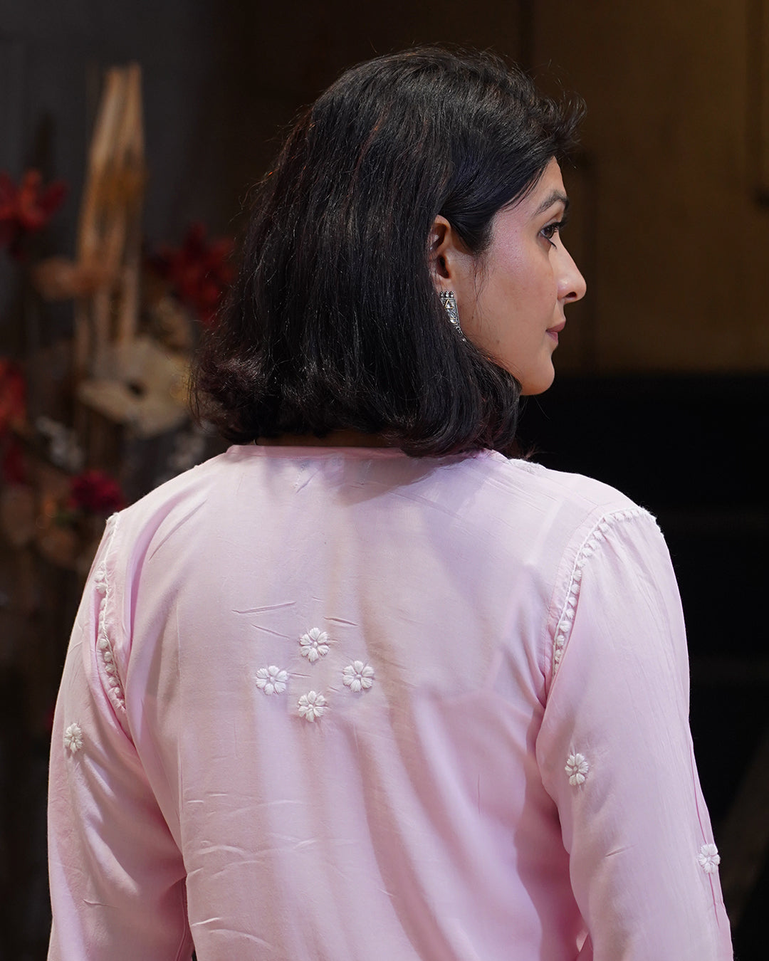 Gulnar Chikankari Modal Kurta Pant Set