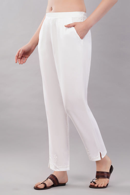 Pants Chikankari Rayon Pants