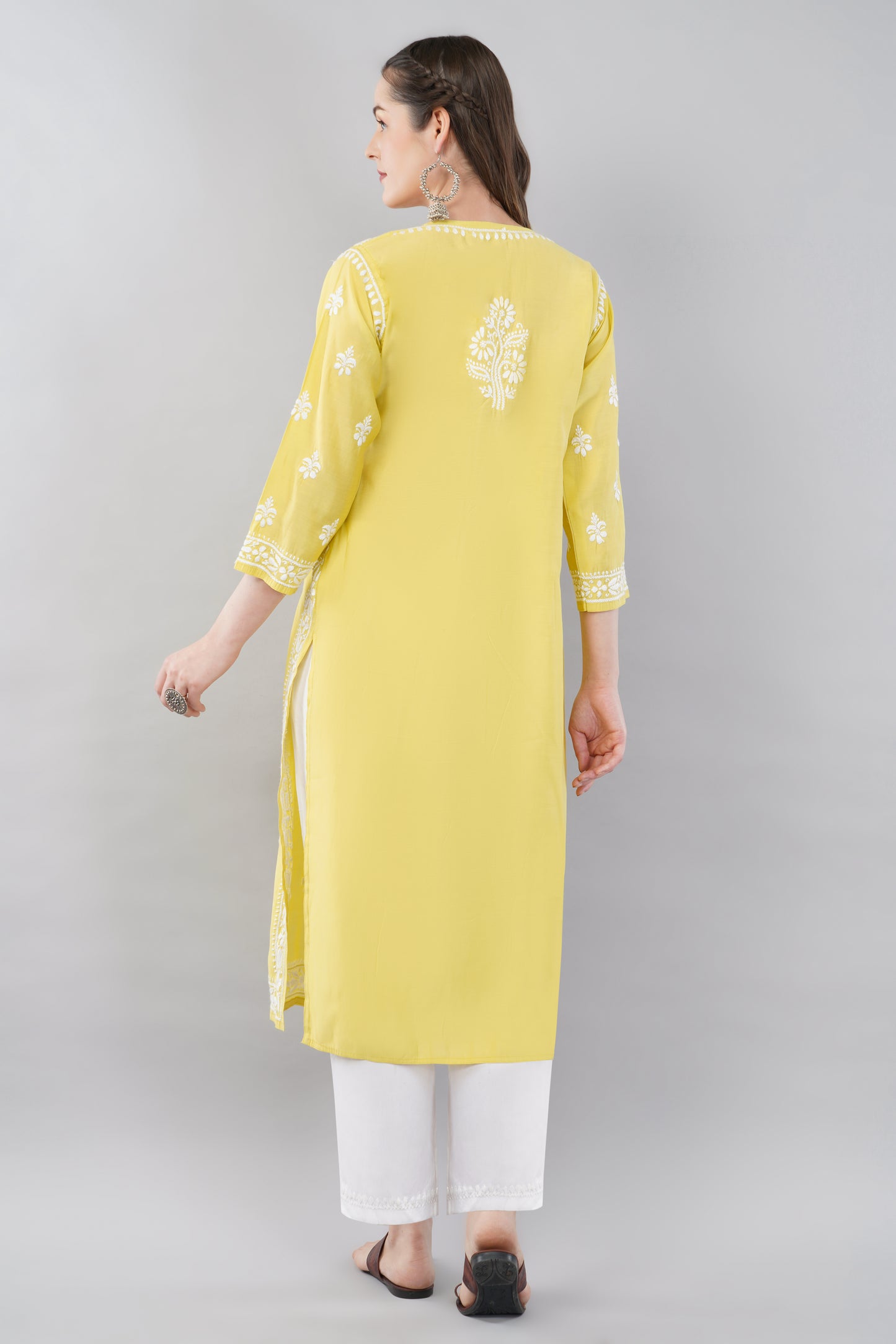 Nazakat Chikankari Muslin Kurta