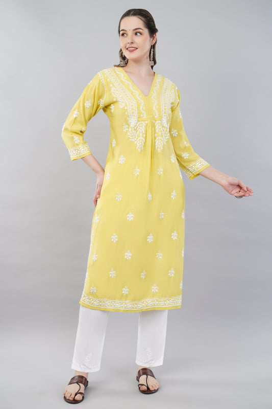 Nazakat Chikankari Muslin Kurta