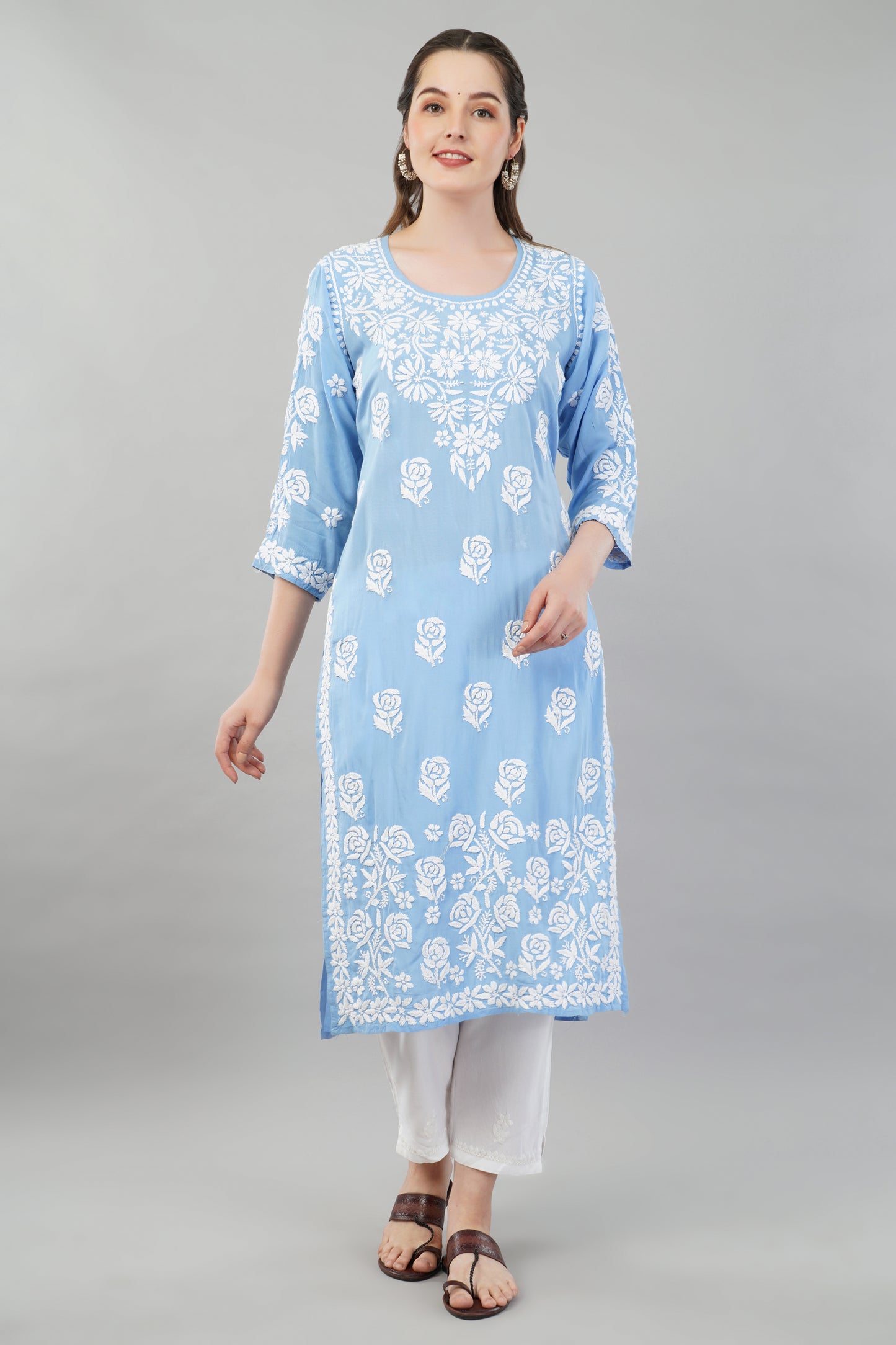 Aasma Chikankari Modal Kurta