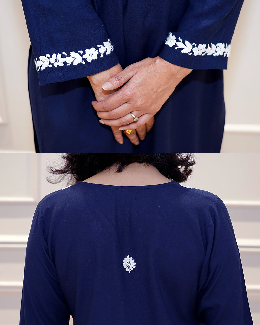 Zoya Chikankari Rayon Kurta Pant Set