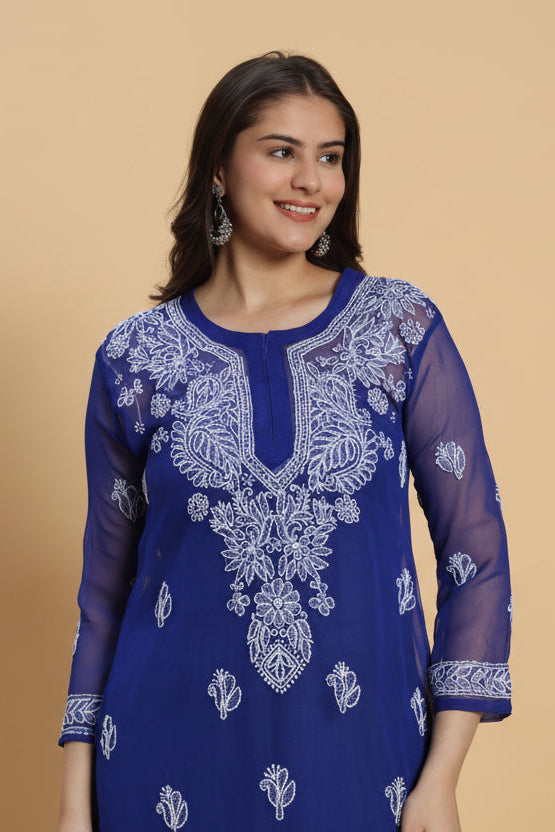 Raabta Chikankari Georgette Kurta