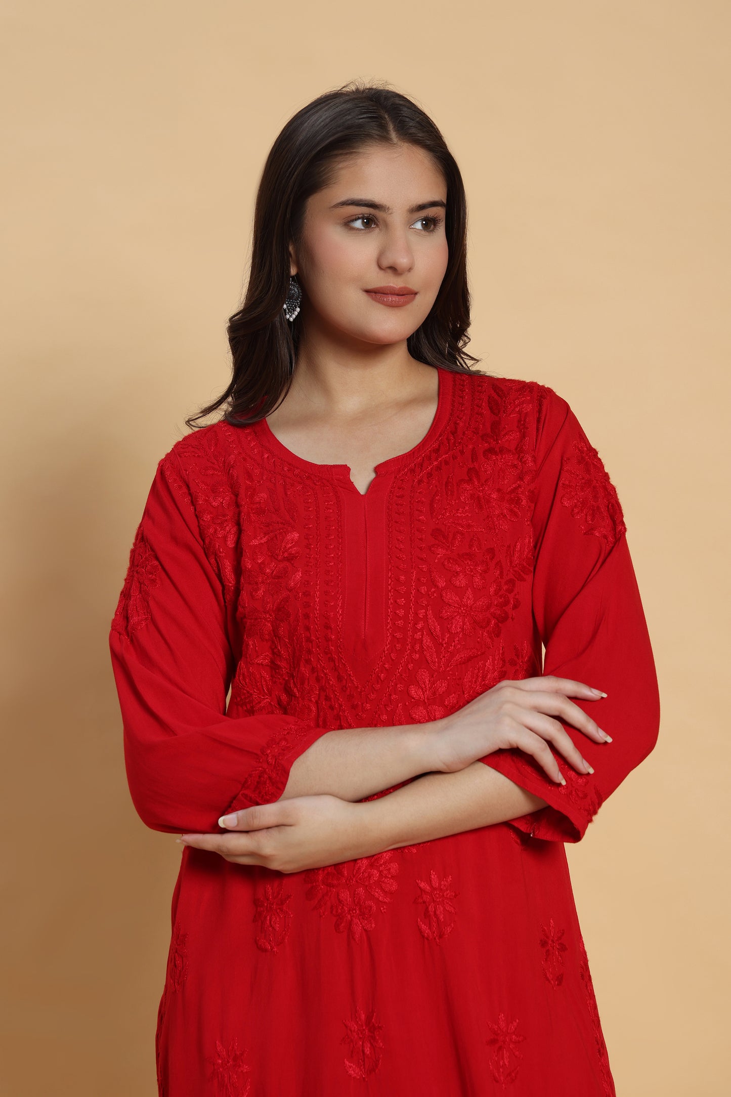Ishq Chikankari Rayon Kurta Pant Set