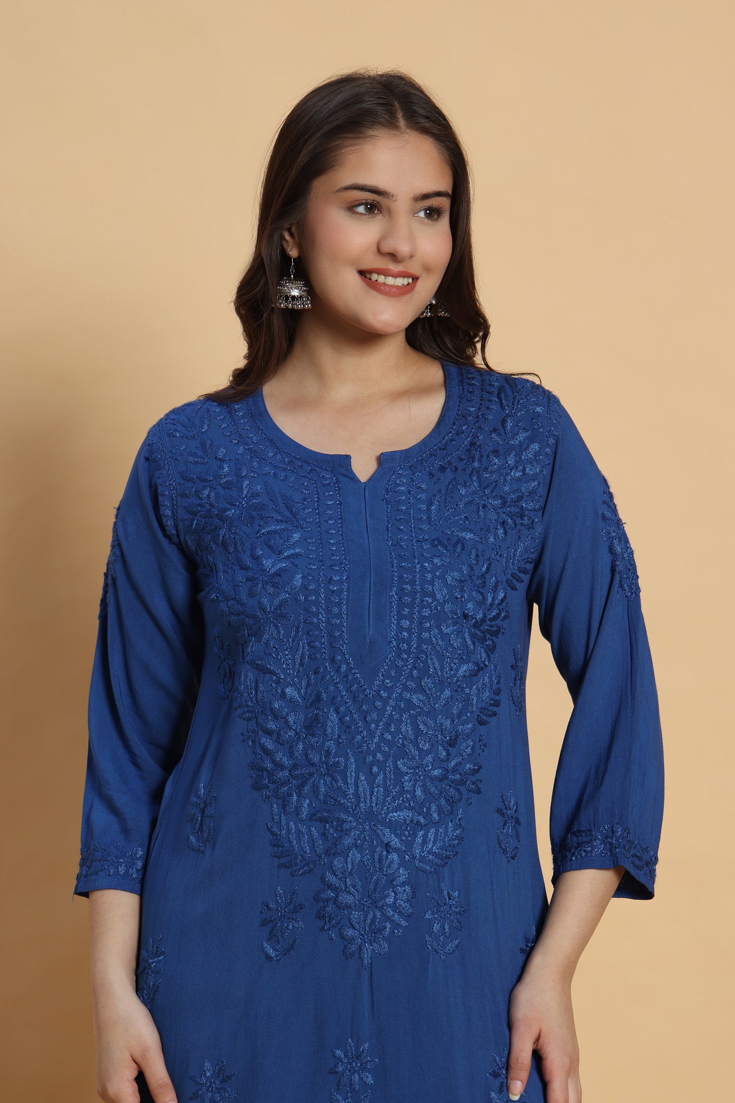 Fiza Chikankari Rayon Kurta Pant Set