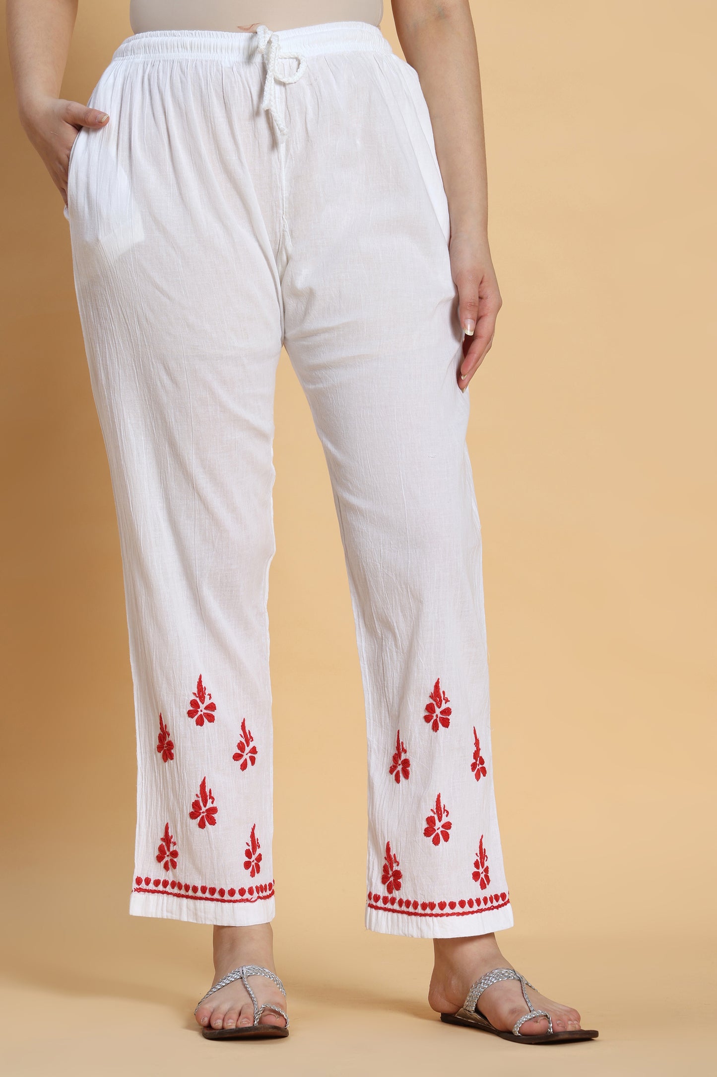 Zehn Chikankari Mul Cotton Kurta Pant set
