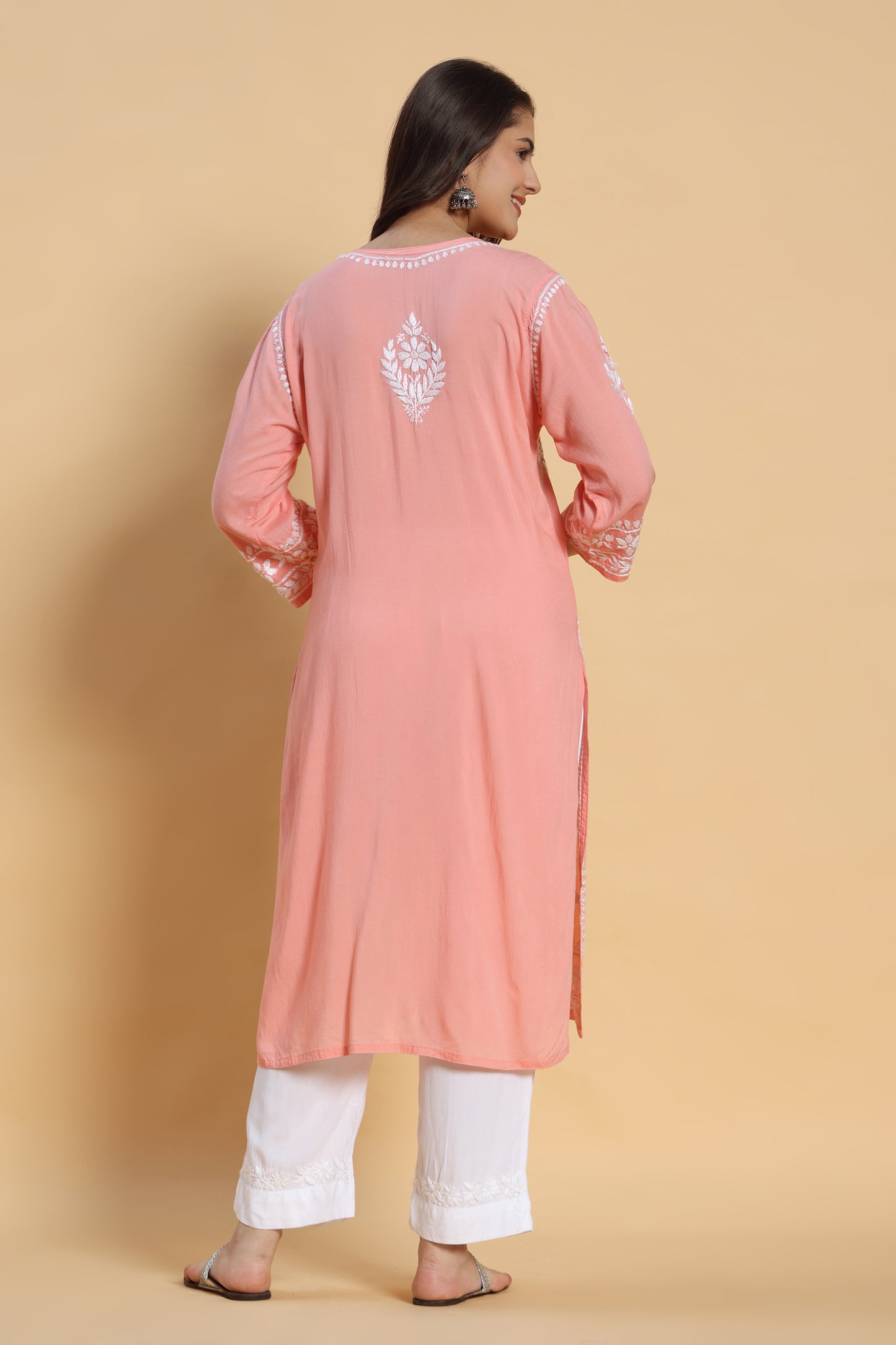 Roshni Chikankari Modal Kurta