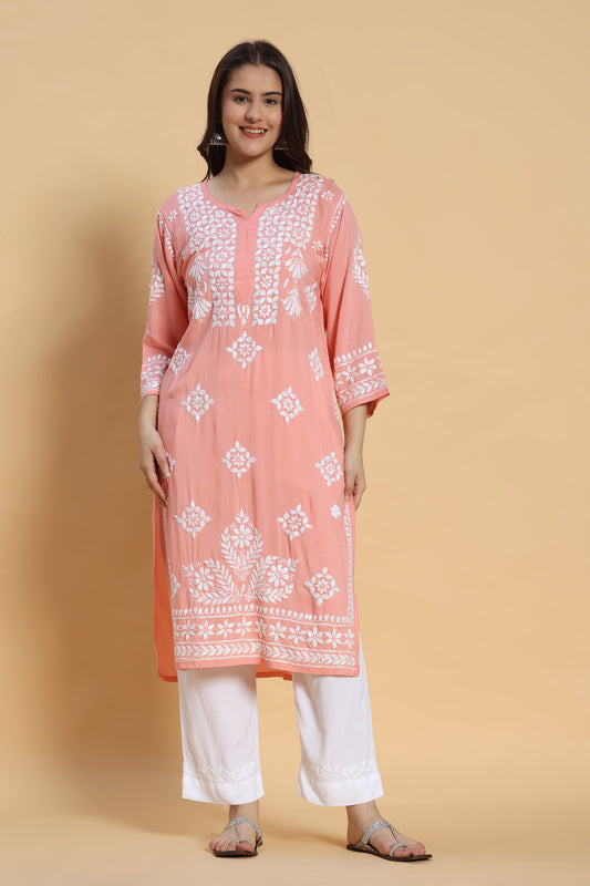 Roshni Chikankari Modal Kurta