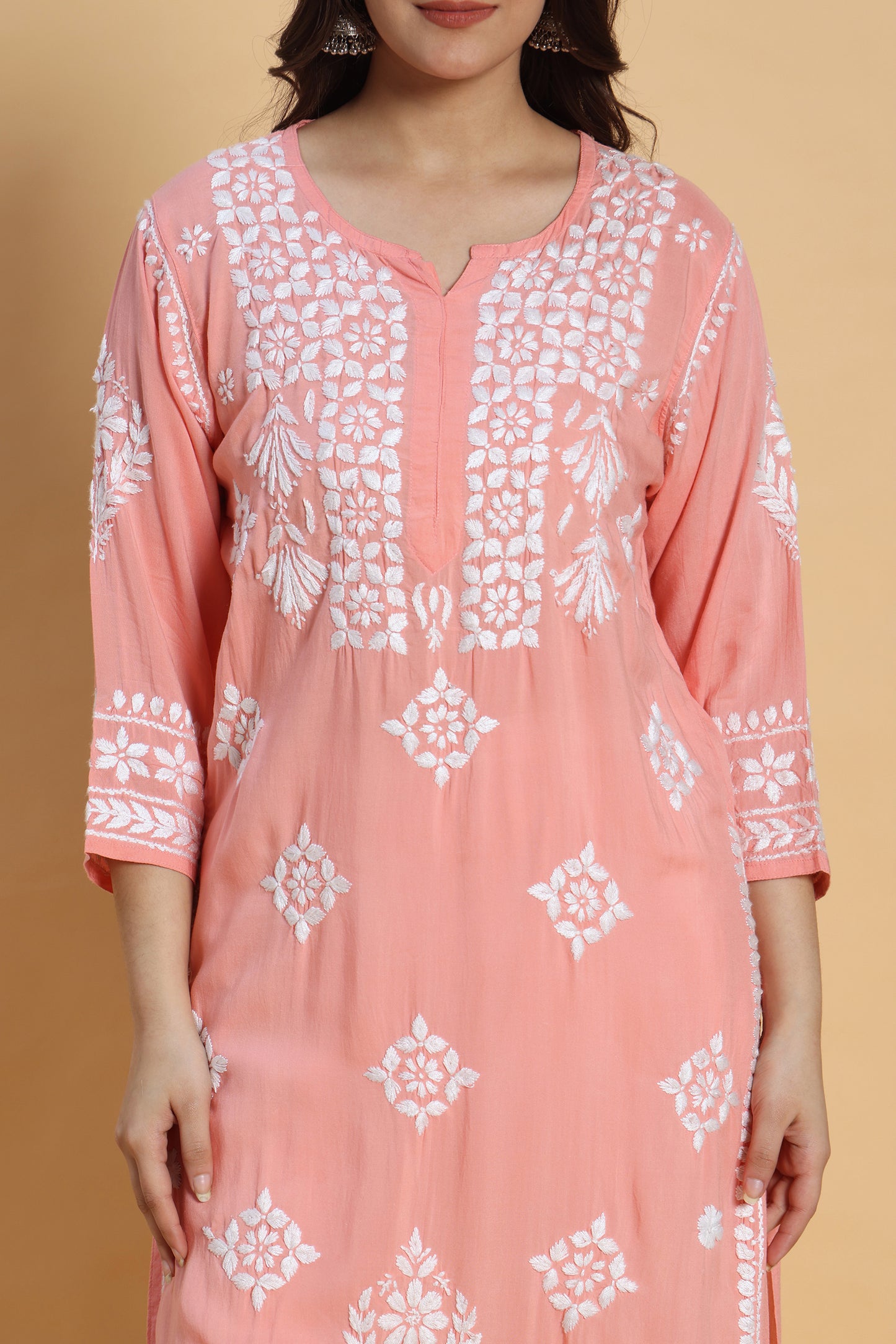 Roshni Chikankari Modal Kurta