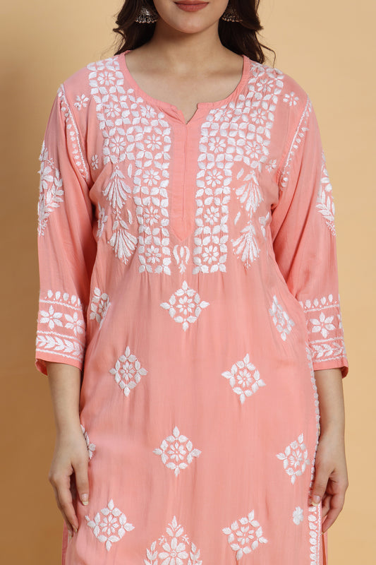 Roshni Chikankari Modal Kurta