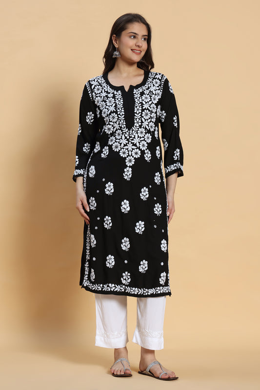 Amaanat Chikankari Rayon Kurta