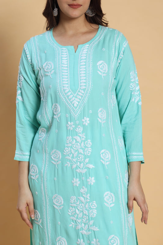 Rafaqat Chikankari Rayon kurta