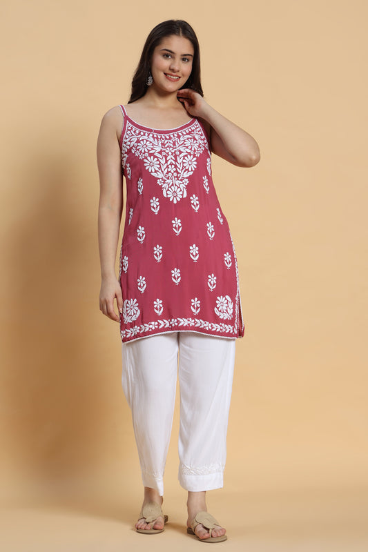 Dilkashi Chikankari Modal Short Kurti