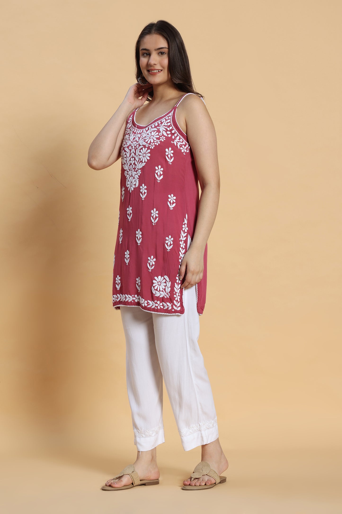 Dilkashi Chikankari Modal Short Kurti
