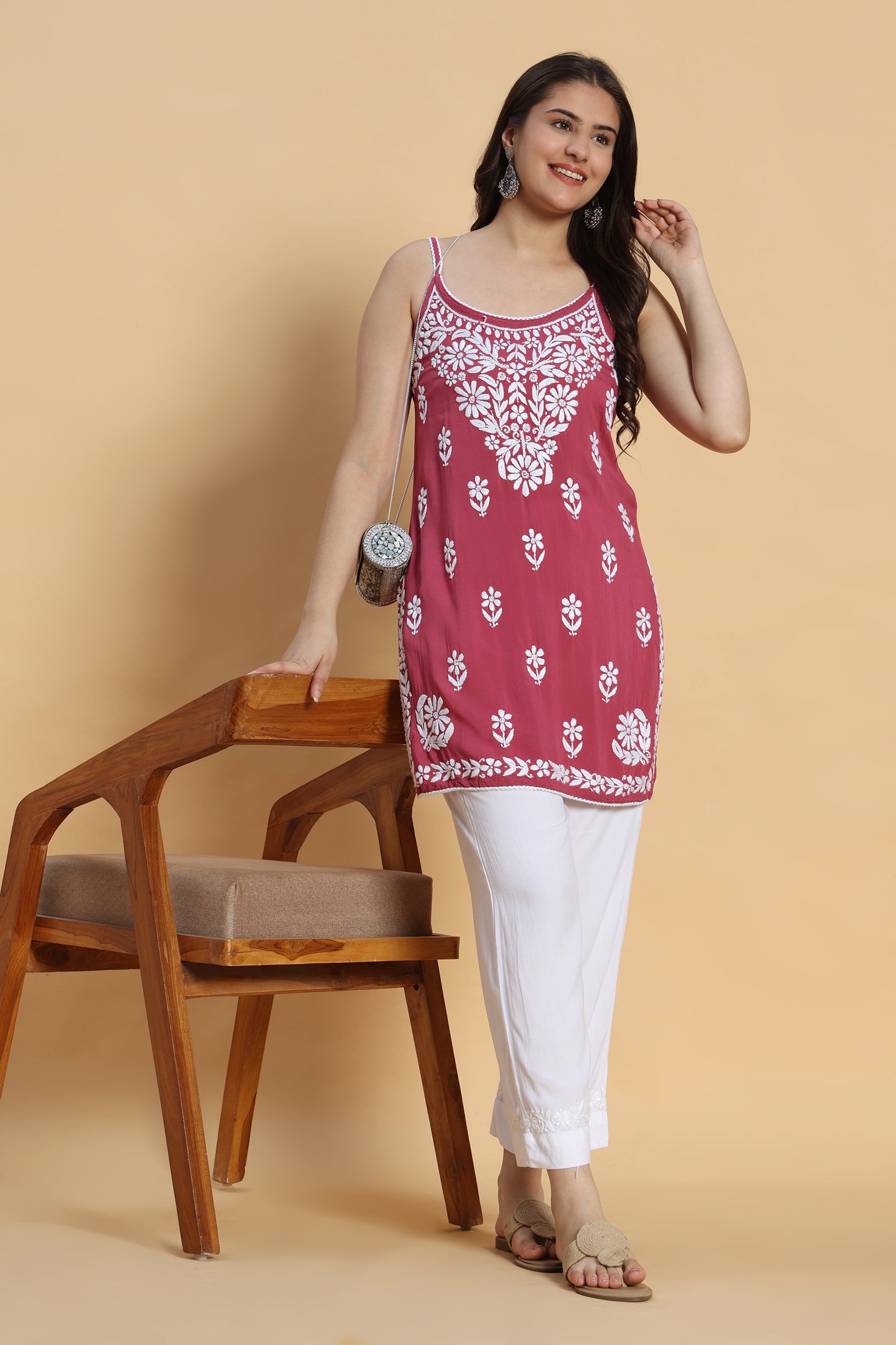 Dilkashi Chikankari Modal Short Kurti