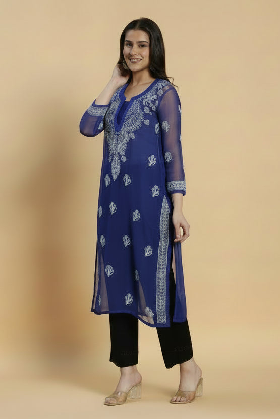 Raabta Chikankari Georgette Kurta