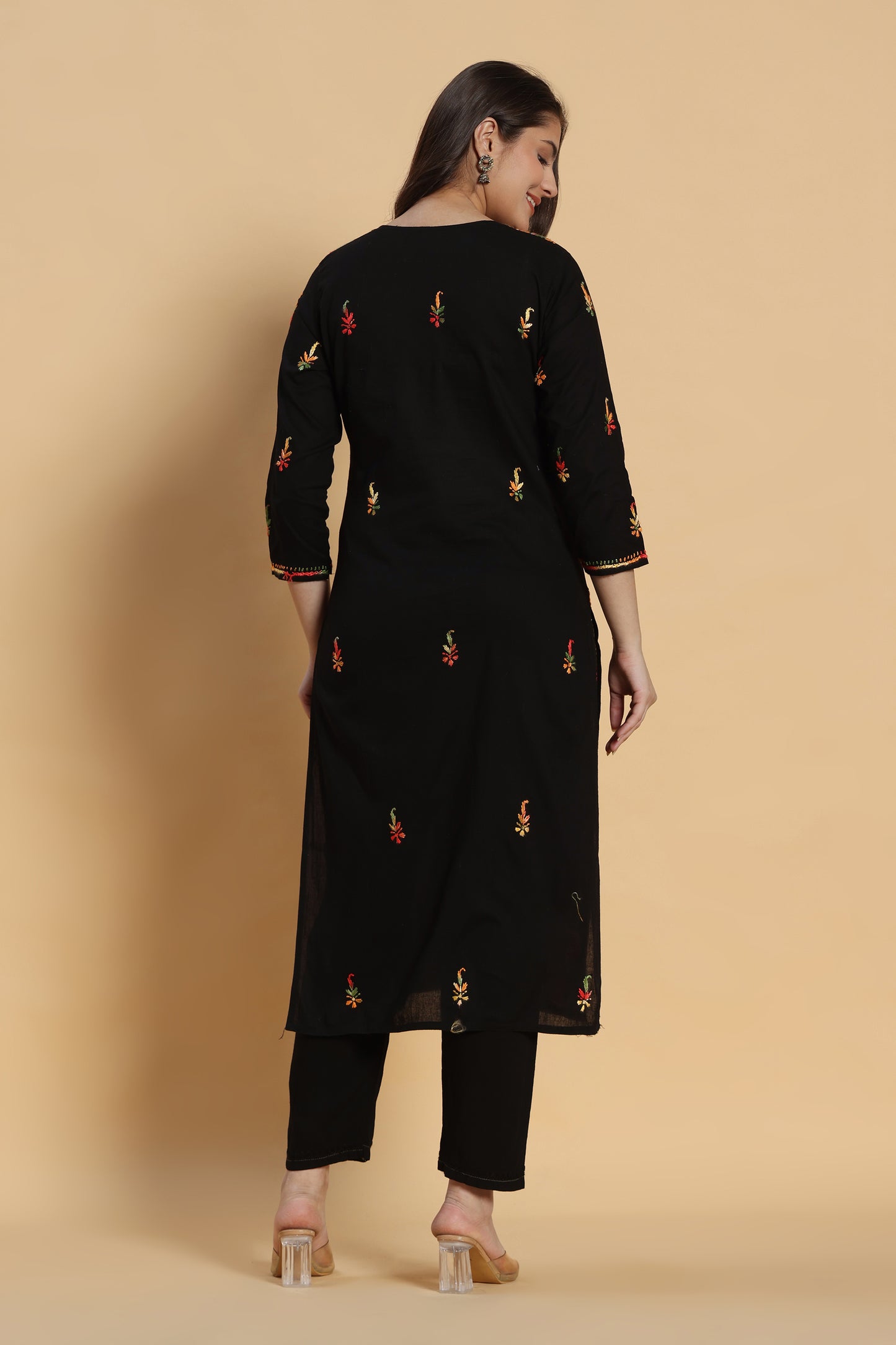 Humnava Chikankari Cotton Kurta