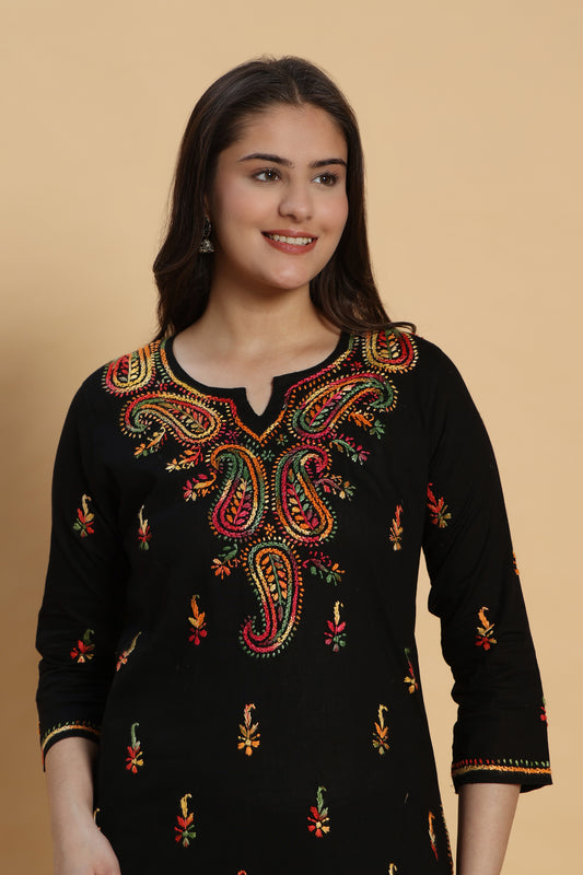 Humnava Chikankari Cotton Kurta