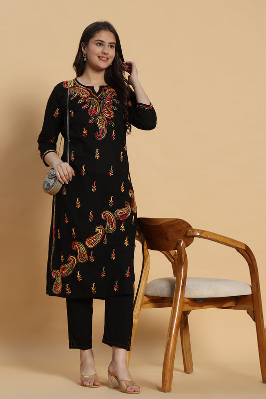 Humnava Chikankari Cotton Kurta