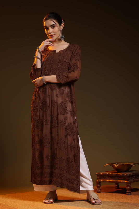Hoor Chikankari Viscose Kurta