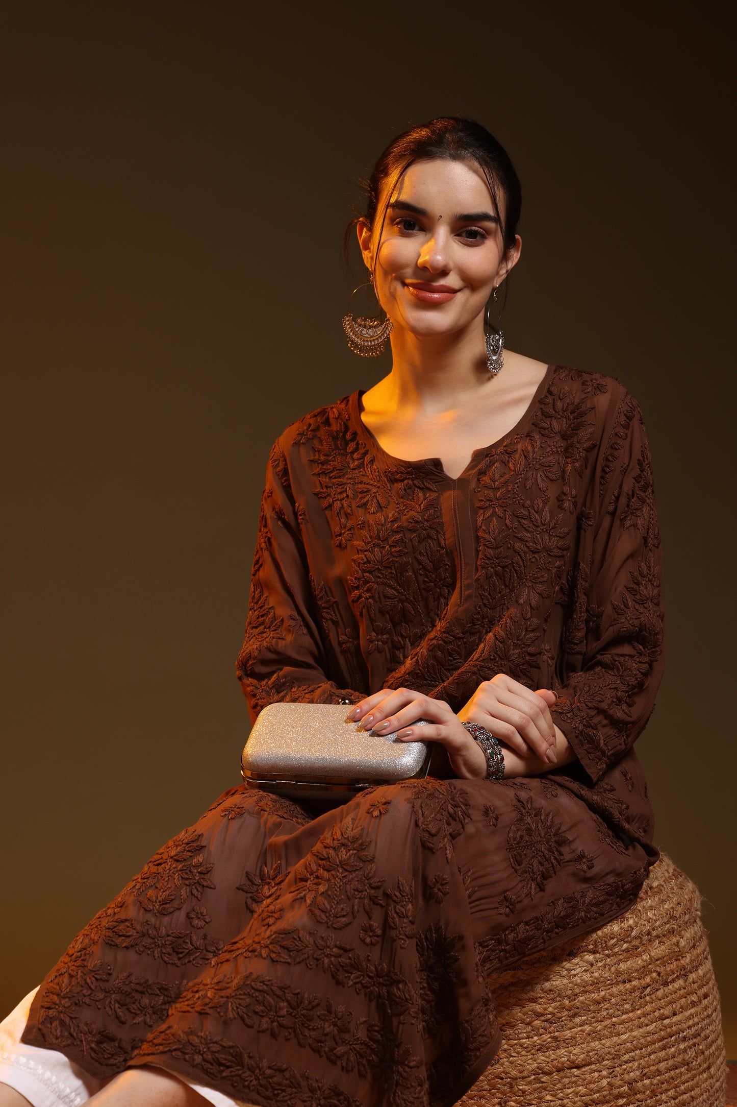 Hoor Chikankari Viscose Kurta