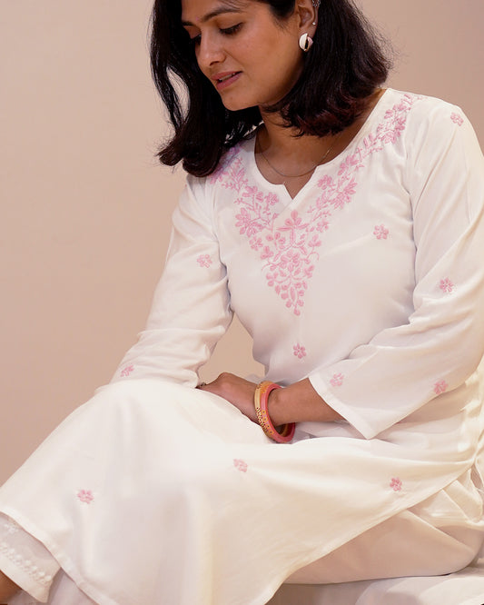 Muskaan Chikankari Rayon Kurta