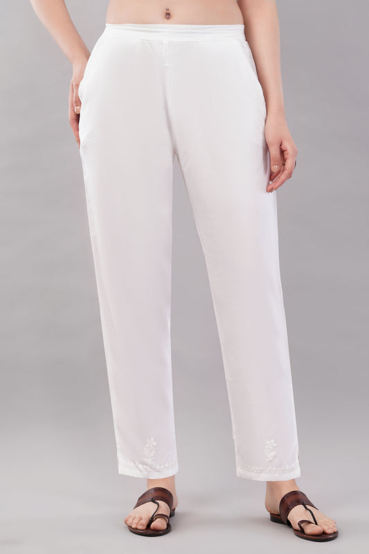Pants Chikankari Rayon Pants